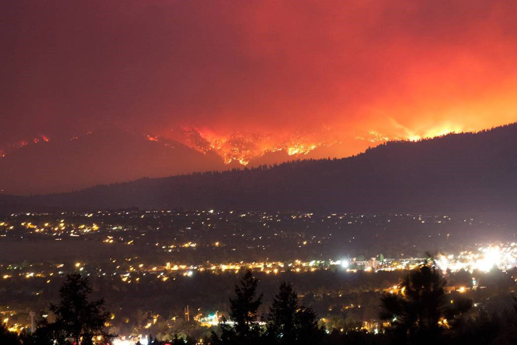 Lolo peak flames